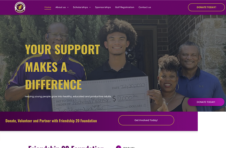 Friendship Twenty Foundation Website